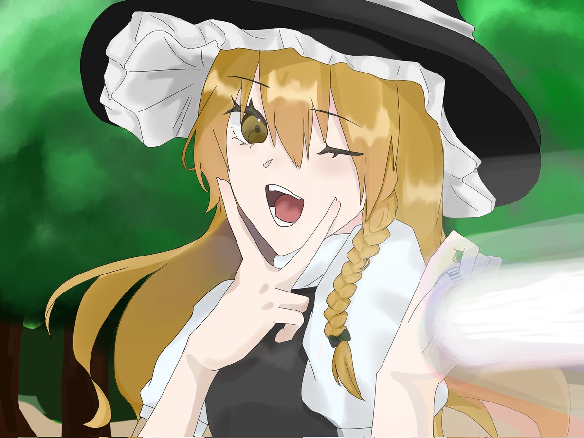 aiueo__sann's tweet image. 魔理沙
マスターパーク！めちゃギャル…✌🏻
#東方イラスト #東方projectイラスト #魔理沙