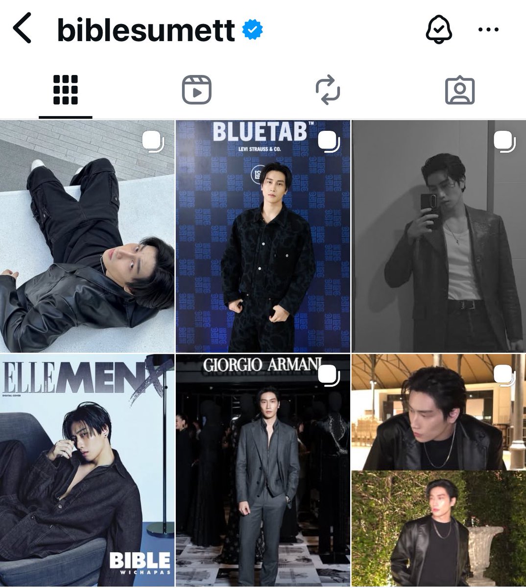 หน้าไอจีไบเบิ้ลคือเทสดีจัดดด ลงรูปที่ออกงานกับแบรนด์ แต่ละแบรนด์คือเริ่ดเลยล่ะ ลงรูปไลฟ์สไตล์งี้ ปังหลาย😭🫶🏻🖤