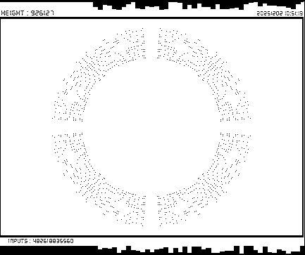 r_topisto's tweet image. #computerart #creativecoding #generativeart :
#bitcoin #blockchain 
LAST Block, Height : 926127
[ See more on topisto.net ]