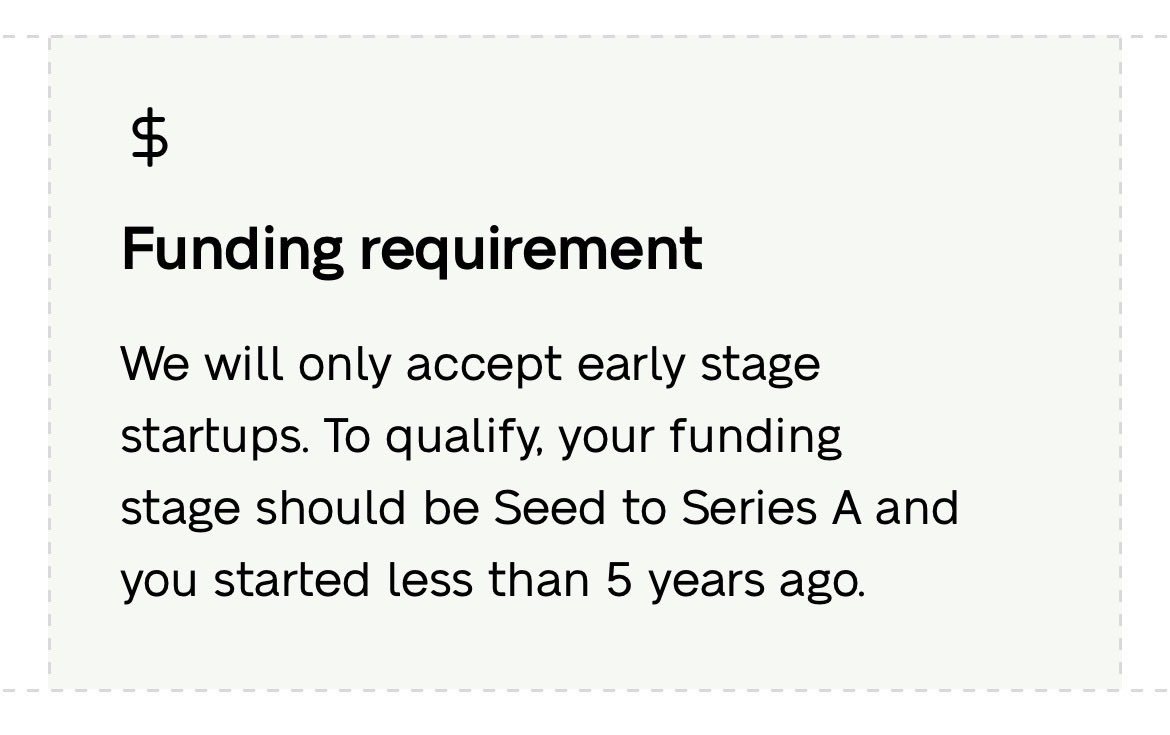 No VC backed no party. Pity, I could do some interesting things with those credits 😉