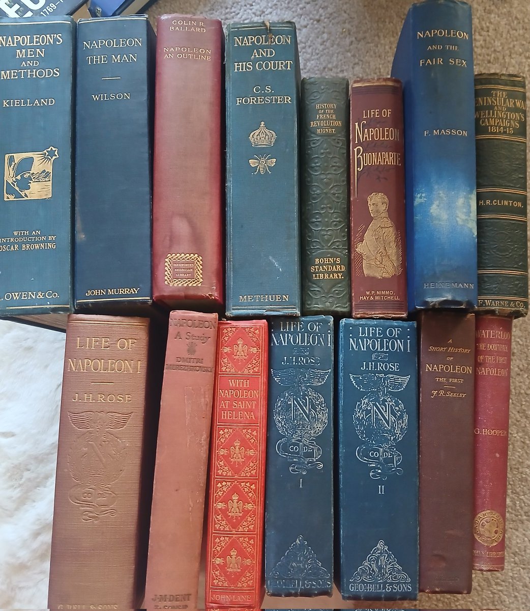A bundle of old books on Napoleon I bought