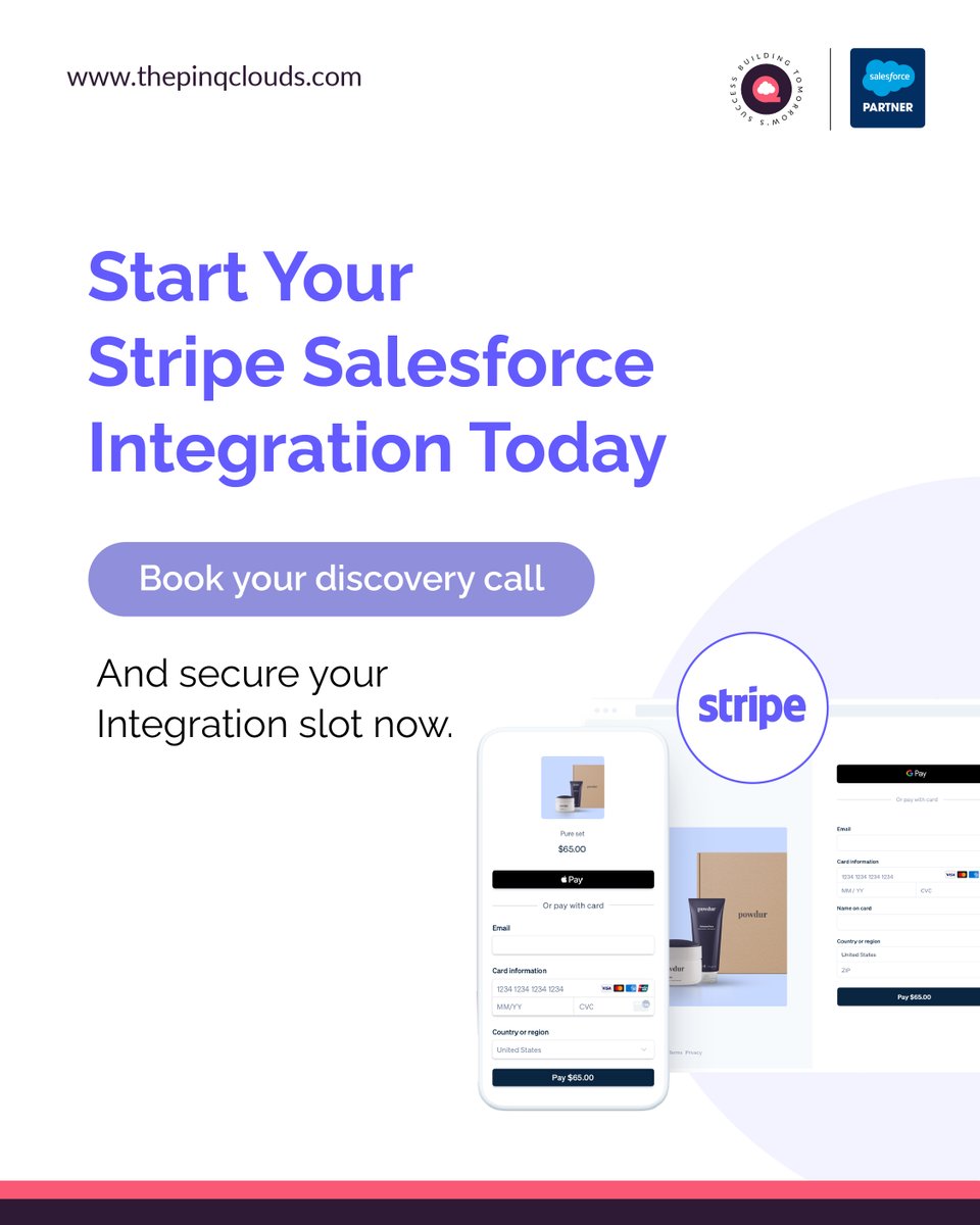 thepinqclouds's tweet image. You’re losing revenue. We fix it — fast.

QuickStart from $1,999. Automation. Accuracy. Full visibility.

👉 Book a call: calendly.com/akash-thepinqc…

#Salesforce #Stripe #SalesforceIntegration #CRM

@salesforce 
@partnerforce 
@appexchange 
@thepinqclouds 
@SalesforceAdmns