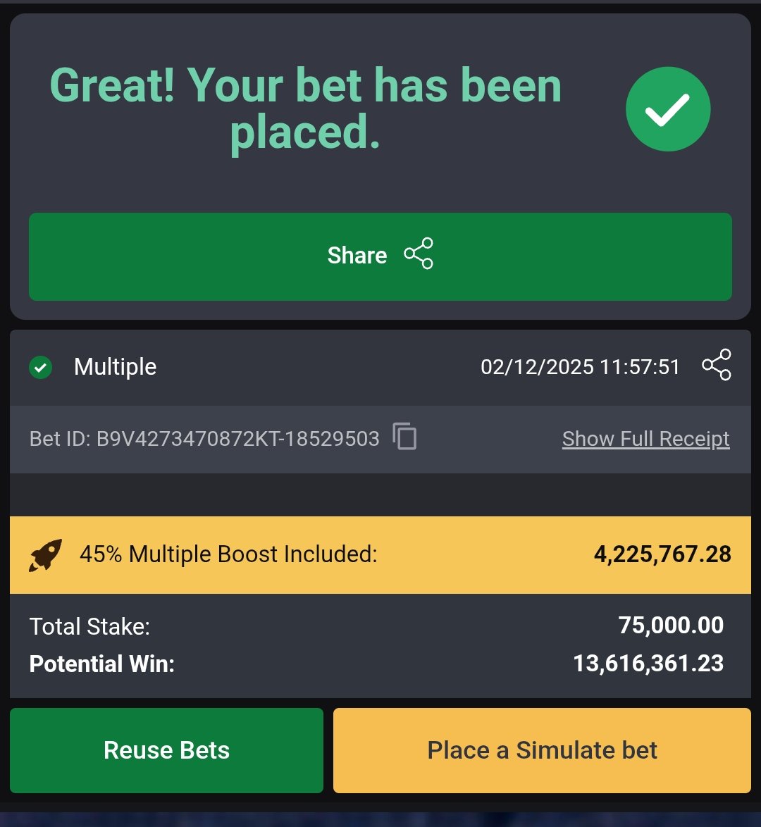 mrgnsports's tweet image. 122+ Odds Banker ⚽⚽ Tossing on Bet9ja 

Today&apos;s Bankers accumulators 🎉🎉🎉

#Bet9jacode 👉 3R9WGRH

Do your +/- LA Boom 💥💥💥

Good luck to us 🙏 more edits here 👉 t.me/+zikwvJsY9Ek4O…