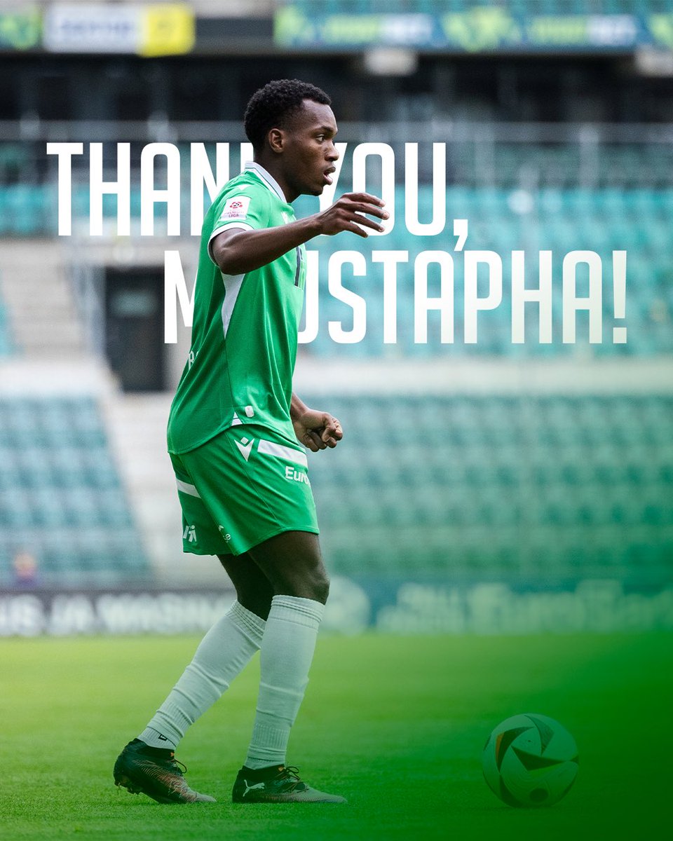 THANK YOU, MOUSTAPHA BAH! 💚
The contract between FCI Levadia and Moustapha Bah has ended, and he won’t be with us next season.

Arriving in 2024, Bah finished this season on loan at Tammeka as a solid starter.

Thank you, Bah, and good luck on your next journey! 👏

#fcilevadia