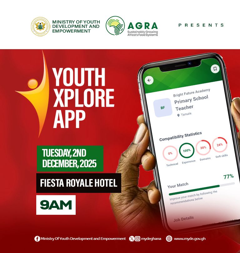 ABN_Lion's tweet image. The goal of the Youth Xplore Mobile App launch is to create a future in which no young Ghanaian's potential is lost because of a lack of connection or visibility. #NoYouthLeftBehind #UnlockPotential #YouthXploreApp #AbanPapaAba
#YouthTracker
#YouthPower