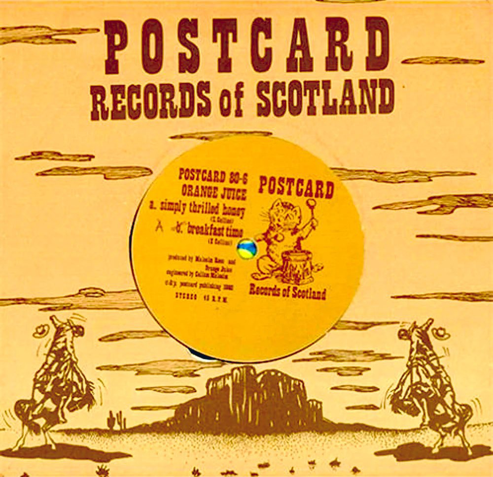 NYcheesy's tweet image. #OrangeJuice 
‘Simply Thrilled Honey’ b/w ‘Breakfast Time’ and released as a single on Postcard Records in December 1980

youtu.be/QXUHB4OHSyw?si… via @YouTube
