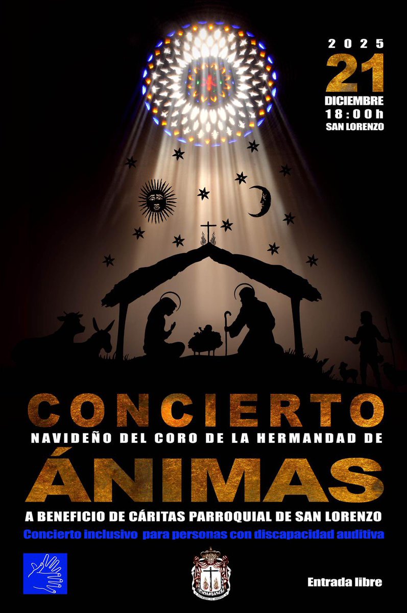 ⚫️ 𝐂𝐎𝐍𝐂𝐈𝐄𝐑𝐓𝐎 𝐒𝐎𝐋𝐈𝐃𝐀𝐑𝐈𝐎 ⚫️
En la VI edición de “Con notas de solidaridad” el coro interpretará villancicos colaborando con Cáritas.
La entrada al concierto será libre, con recogida de alimentos, juguetes o donativos. +