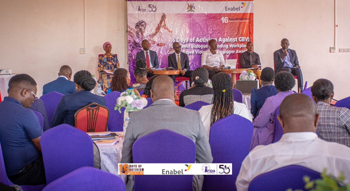 <a href="/UWOPA/">UWOPA</a> <a href="/Uganetlaw/">UGANET</a> <a href="/uwonet/">Uganda Women's Network</a> <a href="/MEMPROWUganda/">MEMPROW</a> <a href="/WomenProbono/">The Women's Probono Initiative</a> <a href="/cehurduganda/">CEHURD Uganda</a> <a href="/LaspnetUganda/">Legal Aid Service Providers Network.</a> <a href="/IDLO/">International Development Law Organization</a> <a href="/ug_lawsociety/">Uganda Law Society</a> <a href="/CentreforWomen2/">Centre for Women Justice Uganda</a> <a href="/Makerere/">Makerere University</a> <a href="/SonkeTogether/">Sonke Gender Justice</a> <a href="/reachahand/">Reach A Hand Uganda</a> <a href="/unwomenuganda/">UN Women Uganda</a> <a href="/FidelisLeaders/">Fidelis Leadership Institute</a> <a href="/femalelawyernet/">Female Lawyers Network</a> <a href="/CavendishUg/">Cavendish University Uganda</a> <a href="/kiuvarsity/">Kampala International University</a> <a href="/unescoug/">UNESCO-Uganda National Commission</a> <a href="/UNFPAUganda/">UNFPA in Uganda</a> <a href="/UNinUganda/">UN in Uganda</a> <a href="/CivsourceAfrica/">CivSource Africa</a> <a href="/CEDOVIPuganda/">CEDOVIP</a> <a href="/unwomenafrica/">UN Women Africa</a> <a href="/EUinUG/">EU in Uganda</a> <a href="/PollicyOrg/">Pollicy</a> <a href="/DKinUganda/">Denmark in Uganda</a> <a href="/SwedeninUG/">Embassy of Sweden in Kampala</a> <a href="/NLinUganda/">Embassy of the Netherlands in Uganda</a> <a href="/IrlEmbUganda/">Ireland in Uganda</a> <a href="/KaramojaWomen/">Karamoja Women Umbrella Organization (KAWUO)</a> <a href="/Justice_Centres/">Justice Centres Uganda</a> <a href="/UNDPUganda/">UNDP Uganda</a> <a href="/wougnet/">Women of Uganda Network</a> <a href="/GlobalSpotlight/">Spotlight Initiative</a> <a href="/EnabelinUganda/">Enabel in Uganda</a> <a href="/Enabel_Belgium/">Enabel</a> <a href="/wecannotwait/">‘We Cannot Wait’ Movement</a> <a href="/amwaafrika/">Akina Mama wa Afrika</a> <a href="/Mglsd_UG/">Ministry of Gender, Labour and Social Development</a> <a href="/Sihanet/">SIHA Network</a> <a href="/bread4theworld/">Bread for the World</a> <a href="/FOKUSkvinner/">FOKUS</a> <a href="/jbyomuhangyi/">Joseph Byomuhangyi</a> <a href="/UccaUg/">UCCA_Ug</a> <a href="/EnabelinRwanda/">Enabel in Rwanda</a> Panel Discussion: From Policy to Practice Building Safe and Dignified Workplaces.🌟Supported by <a href="/EnabelinUganda/">Enabel in Uganda</a>. 
#16DaysOfActivism2025 #EndOnlineViolence #FIDA16Days2025