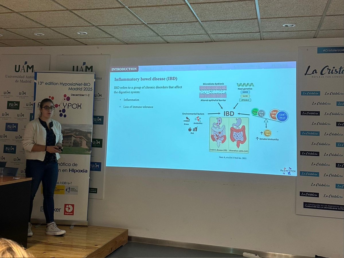 luciasancho99's tweet photo. Today I had the opportunity to present our work on ILC3 in colitis-associated CRC at HypoxiaNet-BIO 2025, where we were able to exchange ideas and insights focused on the importance of hypoxia in the organism. I was delighted to have participated in this event! https://t.co/IvCdrVLBhN