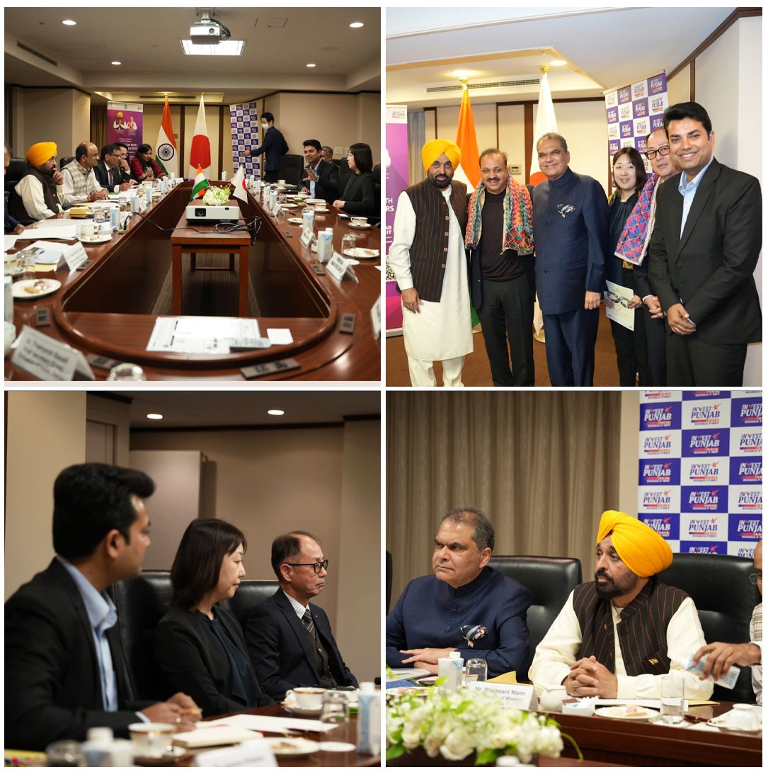 BhagwantMann's tweet image. ਅੱਜ ਜਾਪਾਨ ਦੌਰੇ ਦੇ ਪਹਿਲੇ ਦਿਨ JBIC,  Aisan Industry, Yamaha, Honda Motor, JICA South Asia Department ਦੇ Director General, Toray Industries, Parliamentary Vice-Minister of Economy, Trade and Industry (METI) ਅਤੇ Fujitsu Ltd. ਦੇ ਨੁਮਾਇੰਦਿਆਂ ਨਾਲ ਮੁਲਾਕਾਤ ਕਰਕੇ ਪੰਜਾਬ &apos;ਚ ਨਿਵੇਸ਼ ਕਰਨ ਲਈ ਸੱਦਾ…