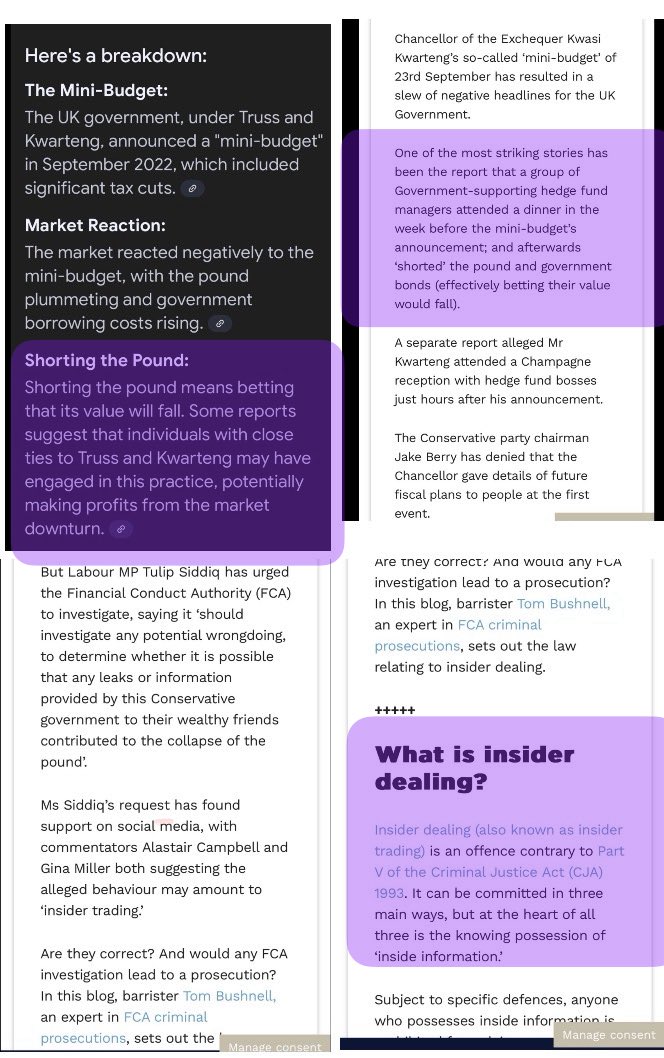 SallyBourliakas's tweet image. Chair of OBR leaked the budget before she presented it 
so 
fair dos

Why weren’t Truss &amp;amp; Kwarteng investigated for leaking their disastrous budget to bankers before it was presented?

Causing stock market to react before speech began 

Same with £ Truss/ Kwartang Mini Budget in…