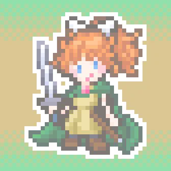 DQⅡ サマルトリアの王女!(After) #pixelart