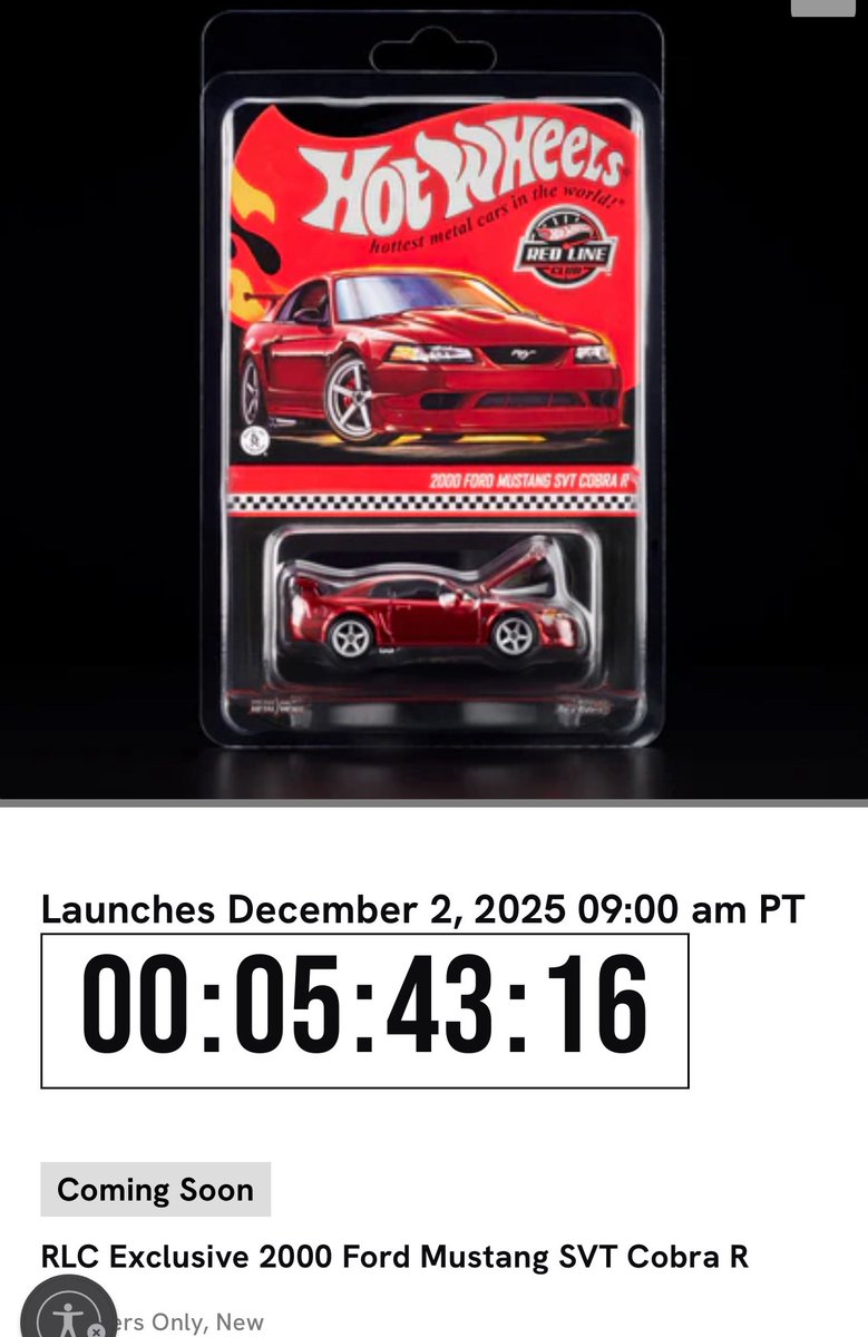 RLC Exclusive 2000 Ford Mustang SVT Cobra R 欲しいんですけど…眠い