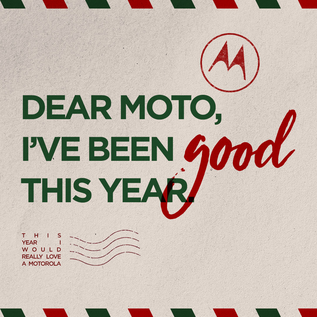 motorolaUK's tweet photo. Dear Moto, I’ve been good this year 🎄✨

Here’s my holiday wishlist - packed with our favourite devices of the season.

#HelloMoto #ChristmasList #Razr60Ultra #Edge70 #MotoBudsLoop https://t.co/YBS1UullNg