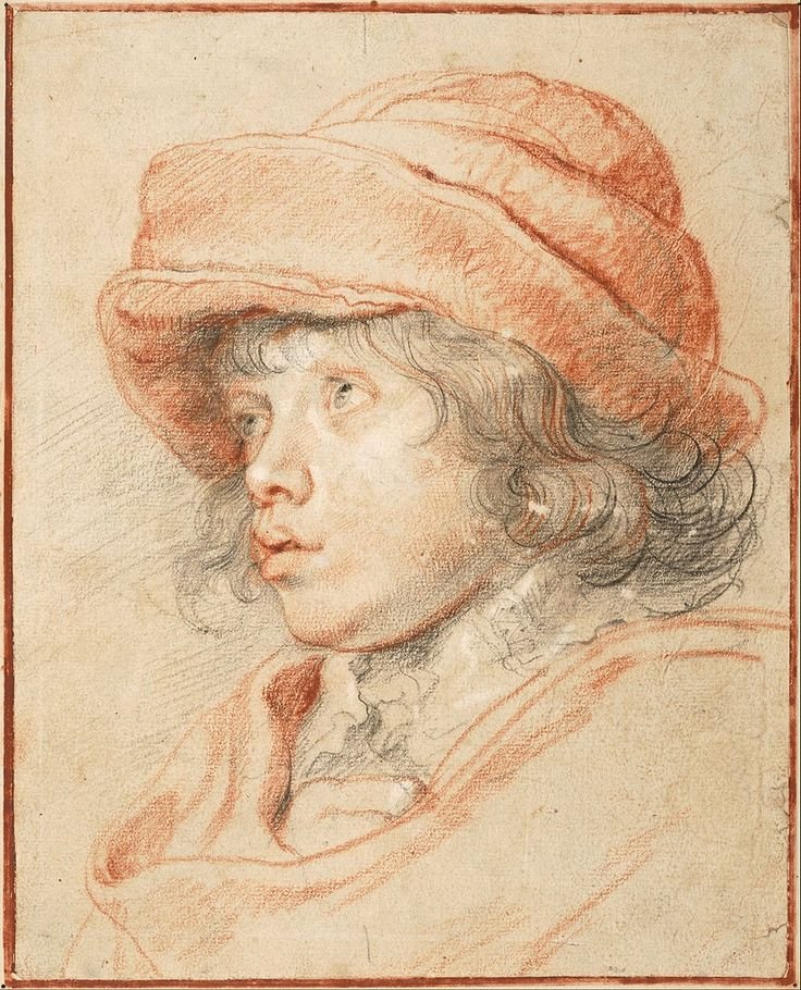 Pieter Paul Rubens (Flemish, 1577 – 1640)
- Rubens's Son Nicolaas Wearing a Red Felt Cap 1625, Albertina, Vienna