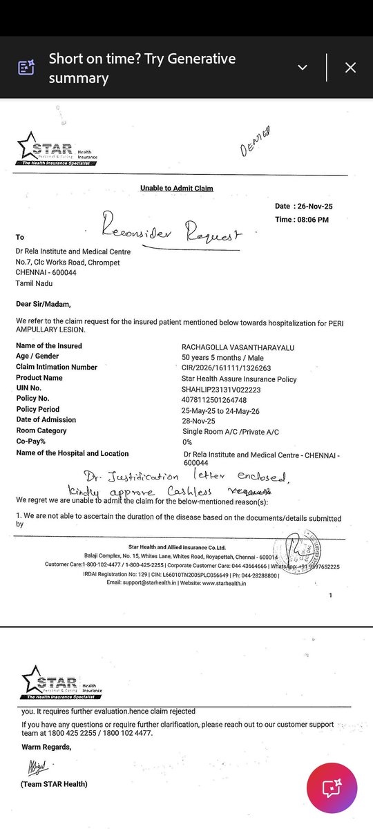 drjckvet's tweet photo. My star health insurance clain got rejected
Frustrated policy holder
I am porting

#starhealthscam
#starhealthinsureancescam
#starhealthfraud https://t.co/MUPHkiuGos