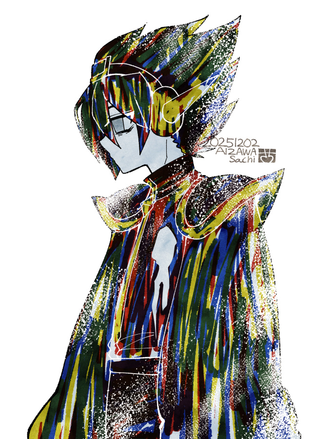 「黒を削り出す / 白を塗り潰す #OMORIFANART」|あいざわさちのイラスト