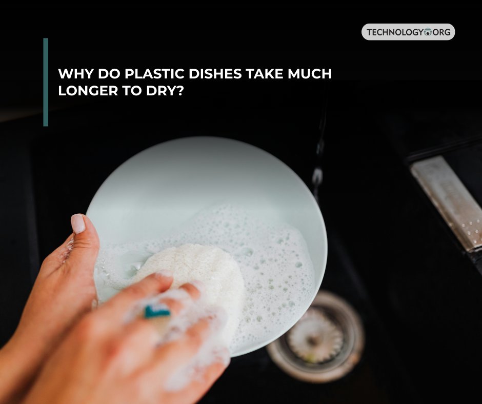 TechnologyOrg's tweet image. Have you ever noticed that ceramic plates and metal pots dry much quicker after washing, while plastic containers, lids, and utensils tend to stay damp much longer?

Full article: technology.org/2025/12/02/why…
 
#plastic #dishes #utilities #why #how #technology