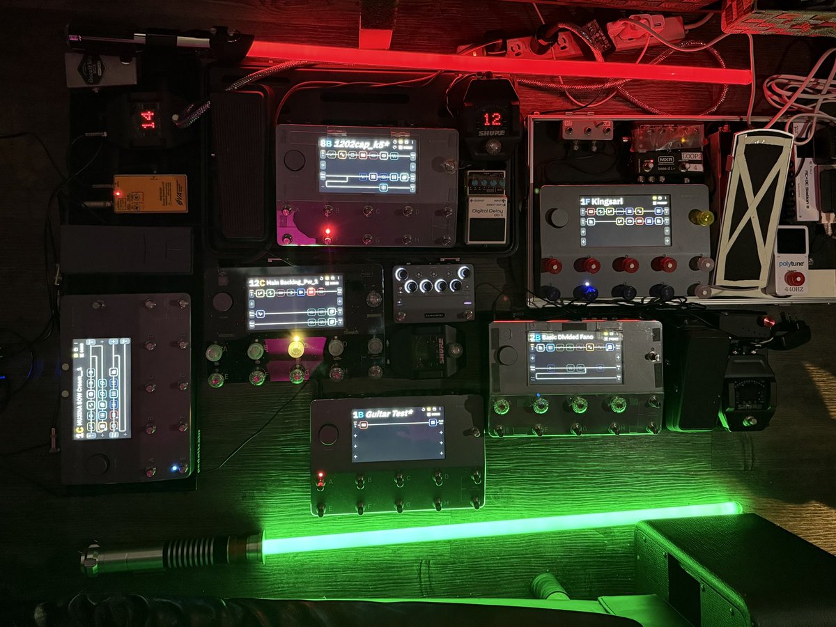 mujinasow's tweet image. 今日は下北のSTUDIO K5でQuad Cortexキャプチャー会してきましタ🦖

同じ機材なのに個性でまくりでした！
音作り奥深過ぎて本当に楽しかったわあああ

#neuraldsp
#quadcortex