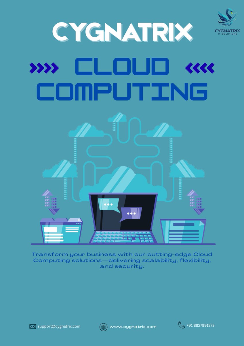 cygnatrix's tweet image. Scale smarter. Work faster. Stay secure.
Cloud Computing that transforms your business. ⚡                                                                                  #CloudSolutions #DigitalTransformation #CloudTechnology #BusinessGrowth #ScalableSolutions #TechInnovation