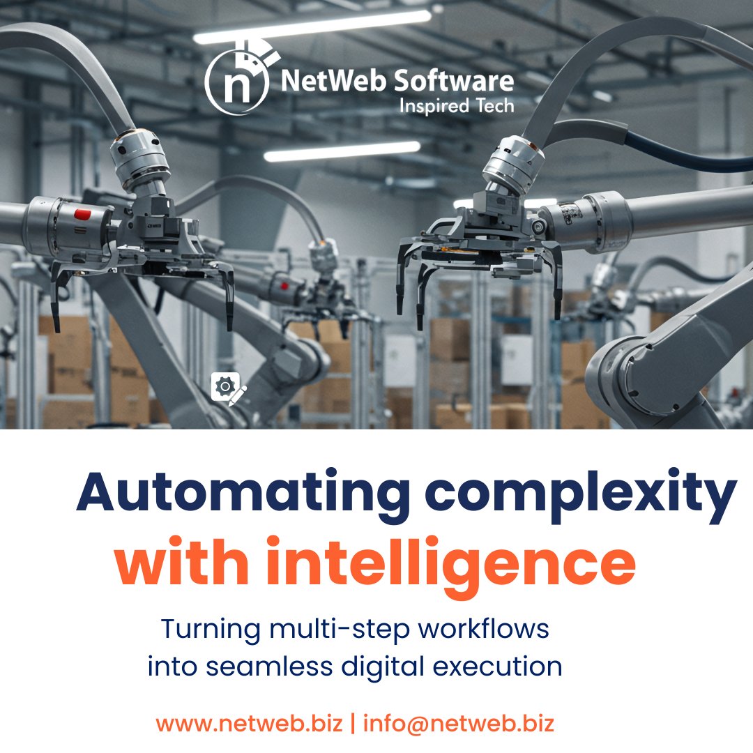 netwebsoftware's tweet image. Intelligent Automation goes beyond basic workflows—using ML insights &amp;amp; dynamic rules to adapt to real data and exceptions. From claims to onboarding and finance, it brings clarity &amp;amp; speed. Explore how adaptive automation elevates operations: bit.ly/4m8eZoD
#InspiredTech