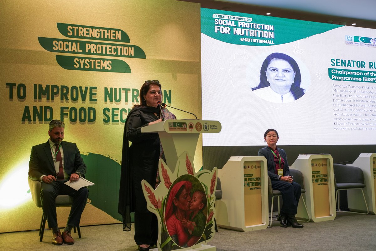 WFPPakistan's tweet photo. Happening now: Countries from Asia &amp; Africa are coming together under the Global Task Force on Social Protection for Nutrition.

Hosted by🇵🇰 &amp; ��🇱, with support from WFP, this three-day event brings lessons, evidence and innovations from 🇧🇩, 🇰🇭, 🇱🇦, 🇳🇵🇳🇪, 🇹🇱 &amp;🇵🇰. 

#Nutrition4All https://t.co/jTPXbBprUN