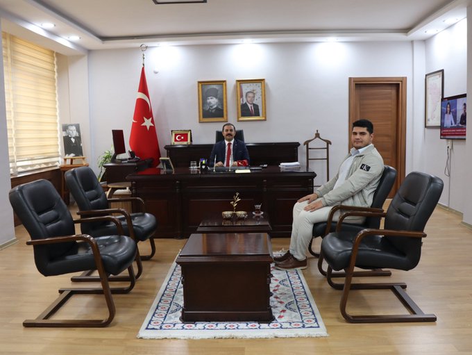 Diş Hekimi Can Topçu Kaymakamı Ziyaret Etti