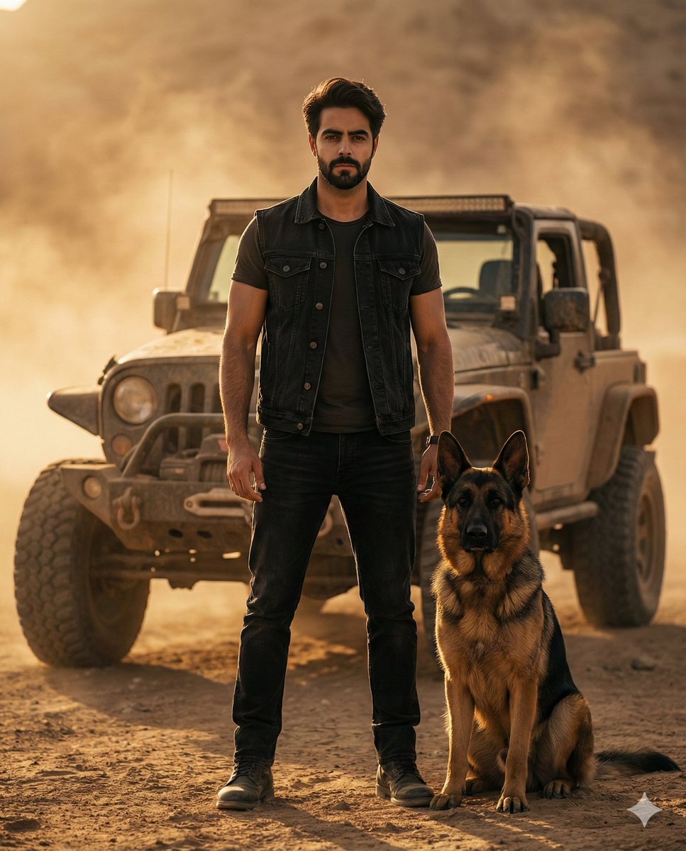 Strength on the Road: Man and Dog in Cinematic Harmony