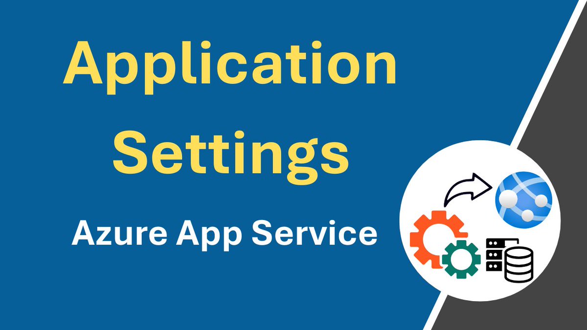 dotnetmirror's tweet image. App Settings in Azure App Service: The Complete Guide youtu.be/7sUIVA4D8M4?si… via @YouTube 

#ASPNETCore #AzureAppService #AppSettings #AzureDeployment #ProgrammingTutorial #WebDevelopment #MicrosoftAzure #azurefunctions