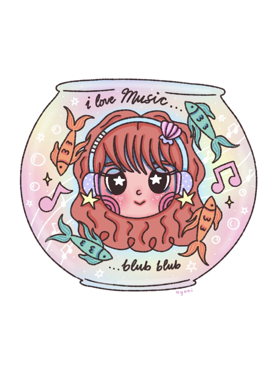 what listening to music feels like.. like i’m underwater 🎧🐠