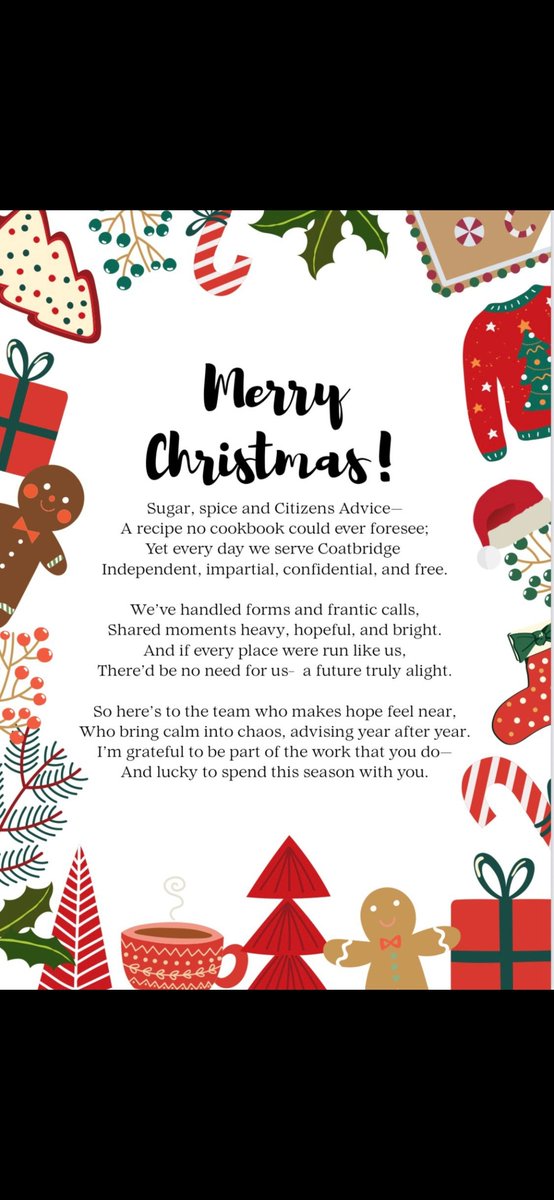 From one of our staff, a lovely poem about our CAB.
#CAS #Citizensadvice