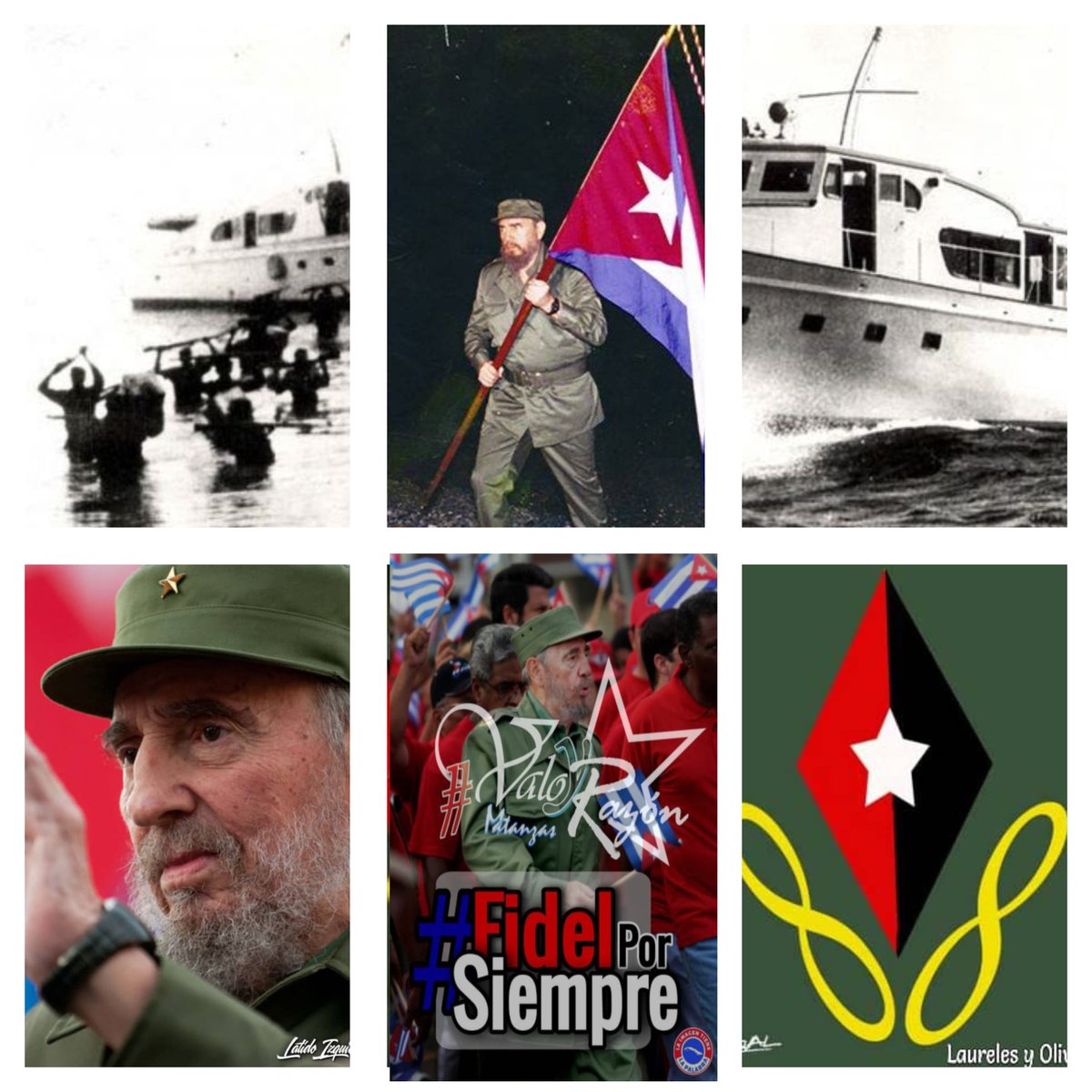 ValorRazon's tweet photo. "Vinimos para organizar a los cubanos. Vinimos para realizar la obra que ya nos enseñó el Apóstol en el ‘95. Venimos para hacer entre muchos la obra aquella que solo pudo hacer un gigante”.
#FidelPorSiempre
Desembarco del Gramma 
#ValorYRazón
#DíaDeLasFAR https://t.co/VbBnXTksG4