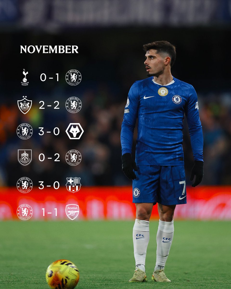 ChelseaFC's tweet image. Unbeaten in November.