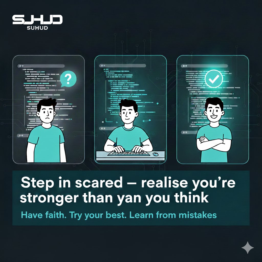 SuhudA_official's tweet image. 🔥 You don’t know your level until you test it.

I took an interview I thought I wasn’t “ready” for
and realized the hard problems were things I already knew.

Most limits are imagined.
Try → You learn.
Try → You win.
But don’t try → You never know.

#KeepEvolving #CodeJourney