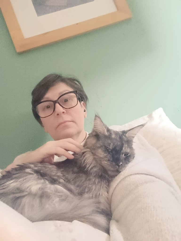 эта крошка сегодня в порыве нежности наступила мне на лицо - губы  в кровь. теперь забралась на ручки и приказывает ее гладить и целовать. мейкуны такие #Марфа