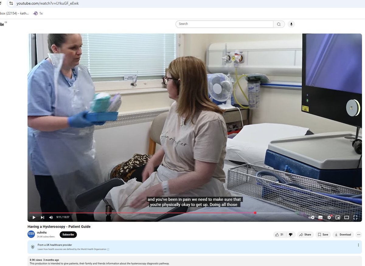 <a href="/valhumphreys51/">Valerie (Val) Humphreys</a> <a href="/TamaraLockwoo11/">Tamara</a> <a href="/ClearThinker66/">Jay</a> <a href="/DrLKVaughan/">Louella Vaughan</a> <a href="/RCObsGyn/">RoyalCollegeObsGyn</a> <a href="/TheBSGE/">BSGE</a> "You've been in pain we've got to make sure you're physically okay to get up,"  (Having a hysteroscopy.  Oxford University Hospitals' Patient Guide.)   Yes - we can transplant a womb but we can't do a hysteroscopy without causing pain.  Why?