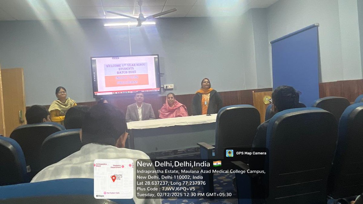 IGNOU_RCDelhi2's tweet image. Induction Meeting organised at LSC-29006P on 02-12-2025