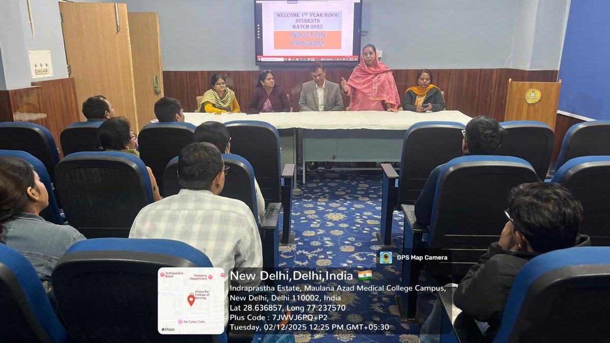 IGNOU_RCDelhi2's tweet image. Induction Meeting organised at LSC-29006P on 02-12-2025