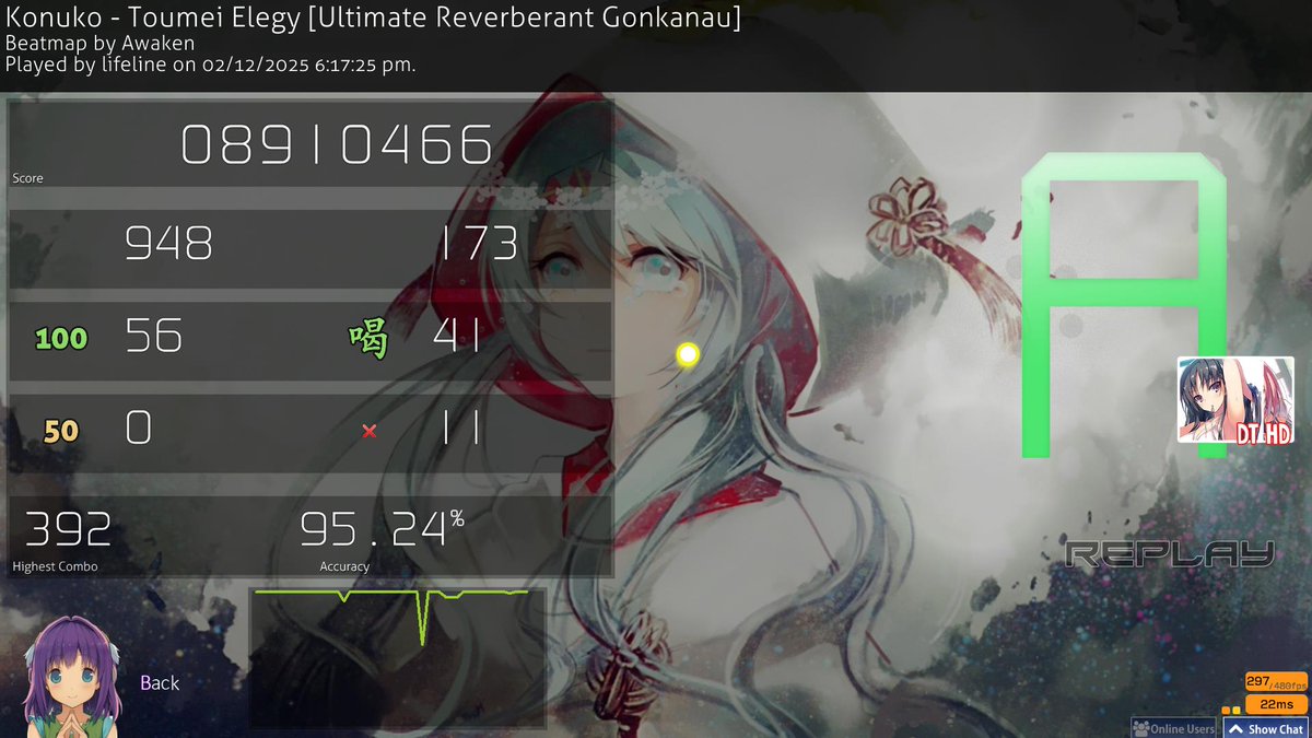 lifelineosu's tweet photo. PLEASE LOOK AT THESE SCORES. YES TOUMEI ELEGY TOP DIFF. YES A RANK ON SENKOU NO FLARE. YES THAT IS THE 11 STAR HAVOX. https://t.co/42EsmrVakx