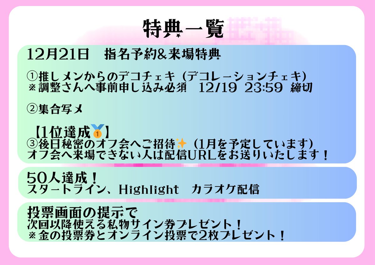 こんばんにゃ💚 12/21 デコチェキチェックのために調整さん開いたけど
