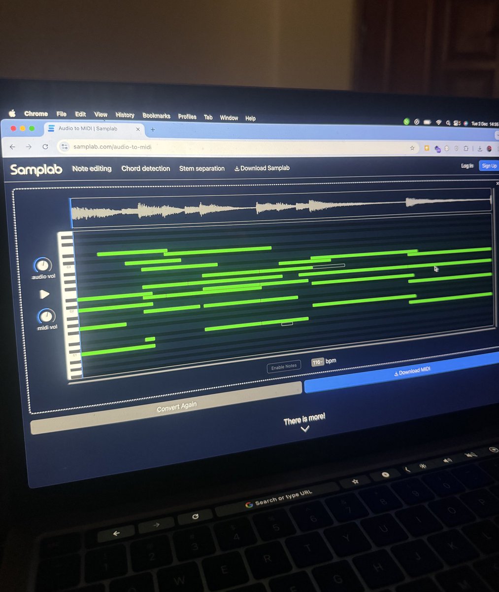 selectajeff's tweet photo. This Audio to MIDI converter is a game changer… Now I gotta drop my 3 Step Afrohouse Project ASAP 🔥🔥 https://t.co/facnqQlyRZ