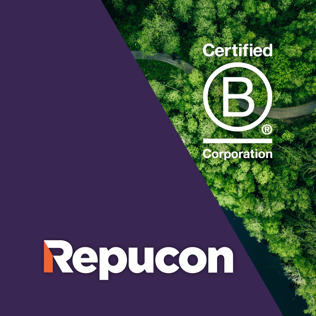 RepuconC's tweet image. We are proud to share that Repucon has been certified as a B Corp company. It is a testament of the hard work of our team to ensure sustainability is embedded into the way we do business at Repucon. #bcorps