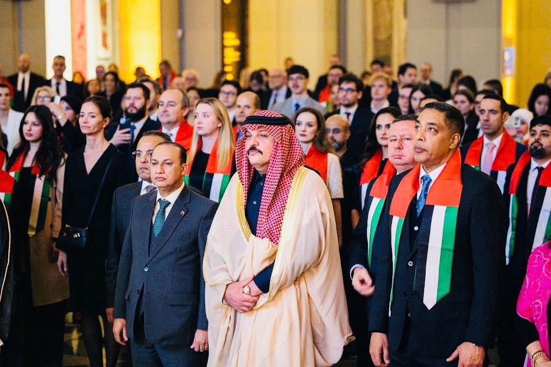 ksaembassybud's tweet photo. #بودابست | حضر سعادة السفير #ماجد_بن_عبدالعزيز_العبدان حفل الاستقبال الذي أقامة سعادة سفير دولة الإمارات العربية المتحدة الشقيقة لدى المجر الأستاذ/ سعود الشامسي، وذلك بمناسبة اليوم الوطني لدولة الإمارات الرابع والخمسين، وأعرب سعادة السفير عن أطيب التمنيات لقيادة وشعب الإمارات الشقيق ومزيداً من النمو والازدهار، وأن يديم عليهم الخير والأمان.