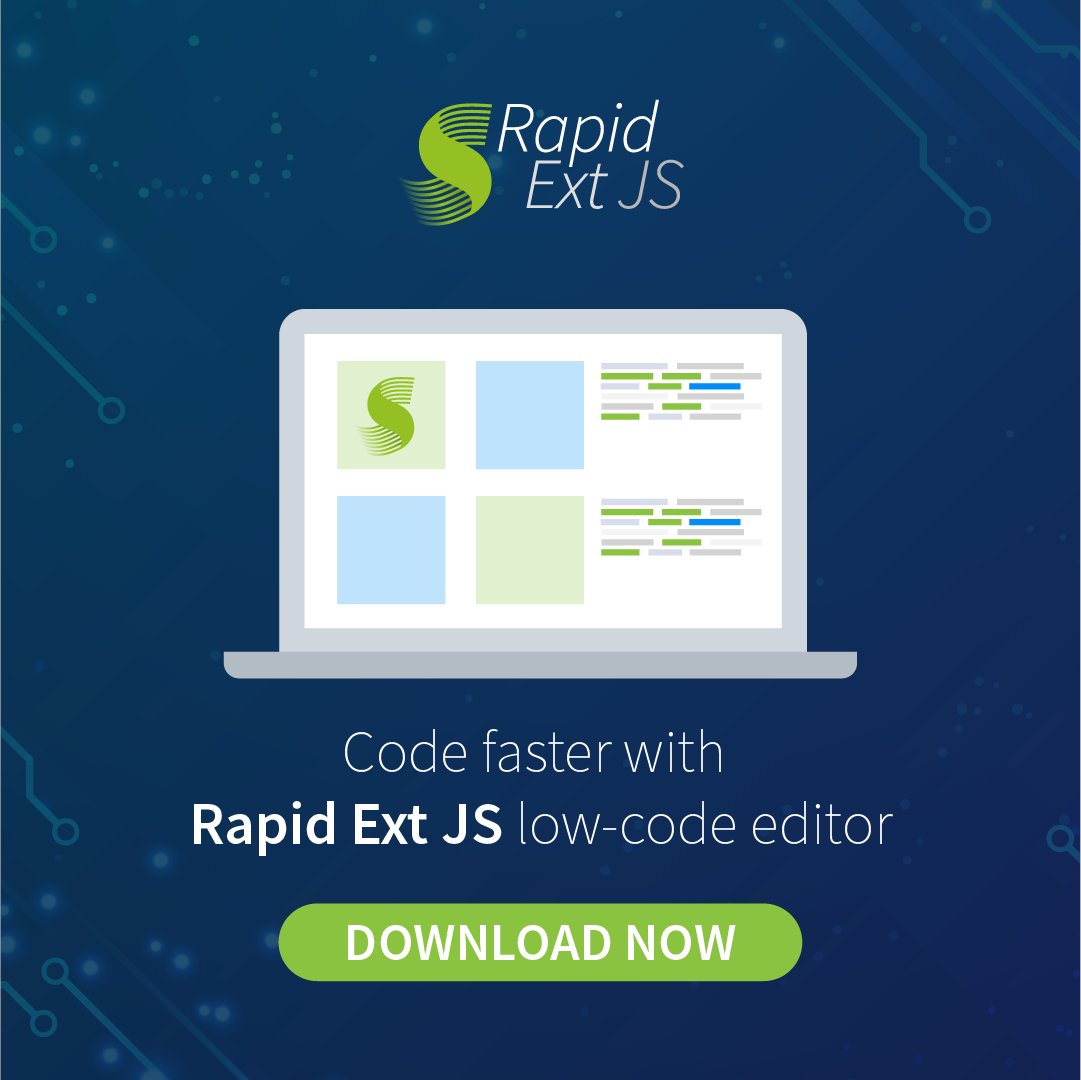 Sencha's tweet image. 🚀 Build enterprise apps 10× faster — without limits.
Rapid Ext JS blends low-code speed with full JavaScript power.

Secure. Scalable. Lightning fast.
👉 tinyurl.com/4ru7u5n8 

#RapidExtJS #LowCode #WebDev #Sencha #JavaScript