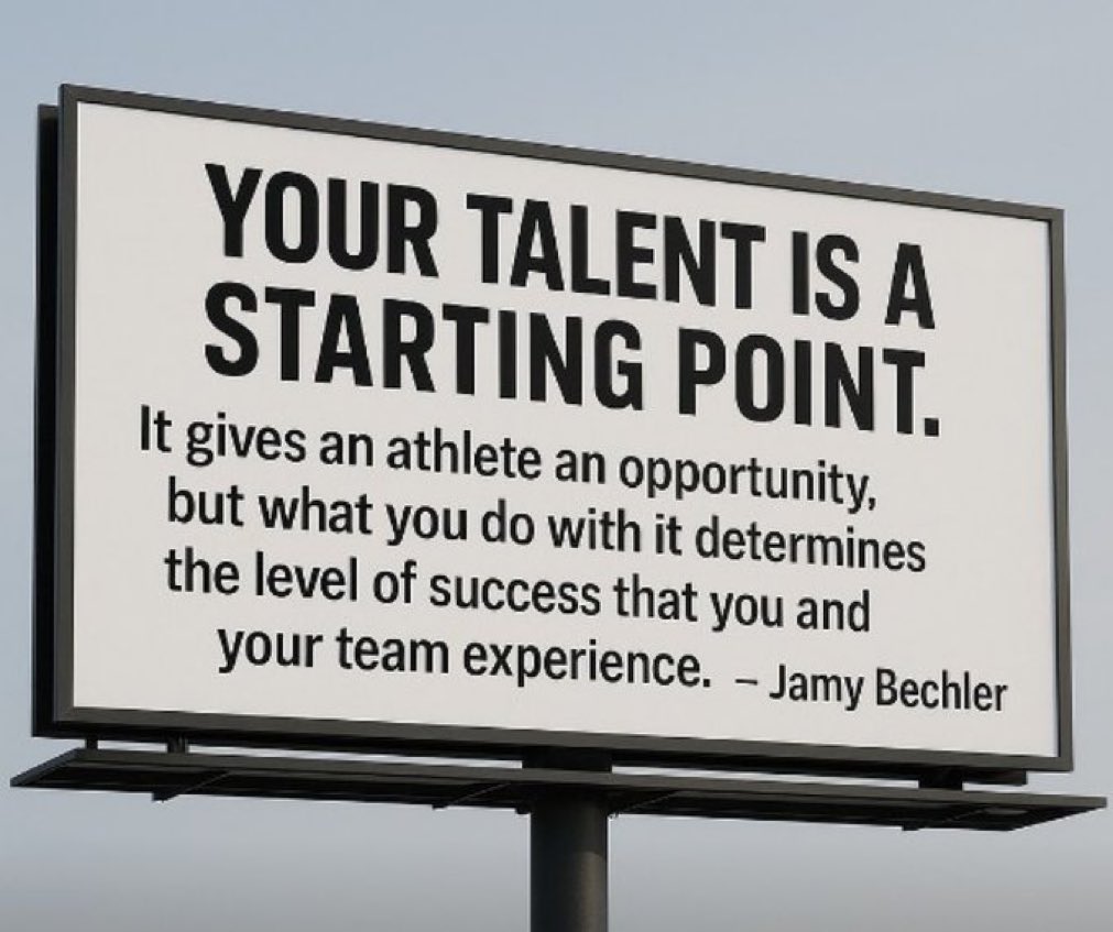 EHS_Hoops's tweet image. This game is full of talented guys who never learned how to work and how to be coached.
Your value to the team isn’t what you were born with.
It’s what you’re willing to become.
