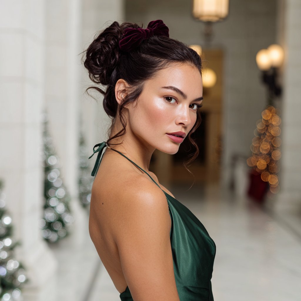 Ethan182947's tweet photo. Her holiday updo felt like a scene from a winter romance—soft curls, velvet bows, and a little magic. For more festive hair inspo, 🔗 see the full guide through the link.https://t.co/vYCkedy4gg
#ChristmasHair #HolidayHairstyles #FestiveBeauty #HairInspo #GlamSeason #WinterStyle https://t.co/IPs4Ju1Izn