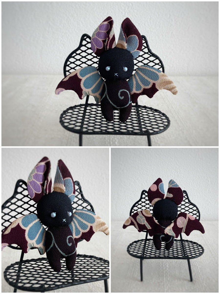 mangetu_ya's tweet image. こうもりさん誕生しました！

青い花びら羽が自慢の神秘的な子🦇