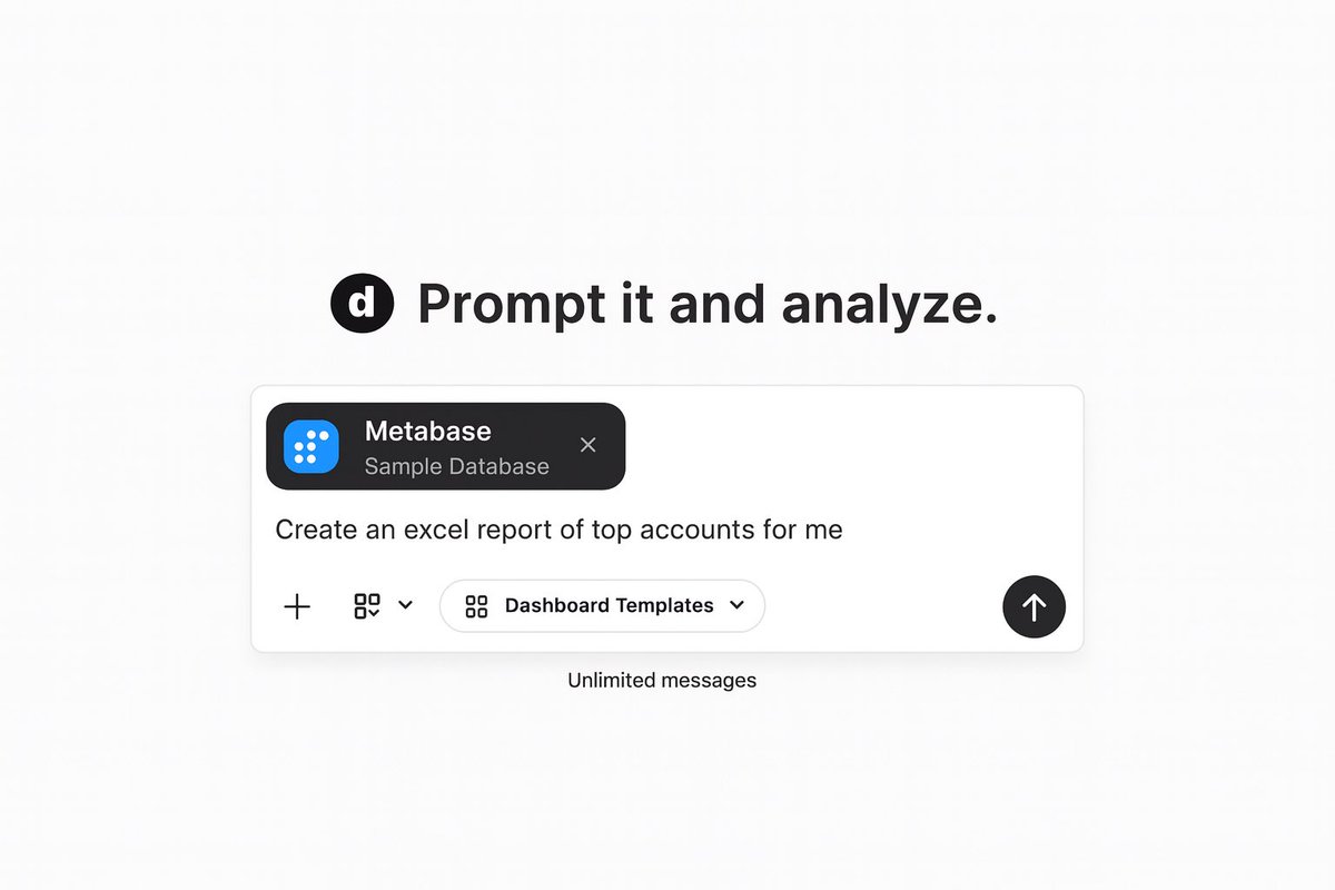 Abiodun0x's tweet image. Most of what we build at Decide comes from watching how people actually work.

A paying user needed a faster way to generate excel reports without writing SQL on Metabase, so we released it for all users.

Our goal is building a powerful AI interface for interacting with data
