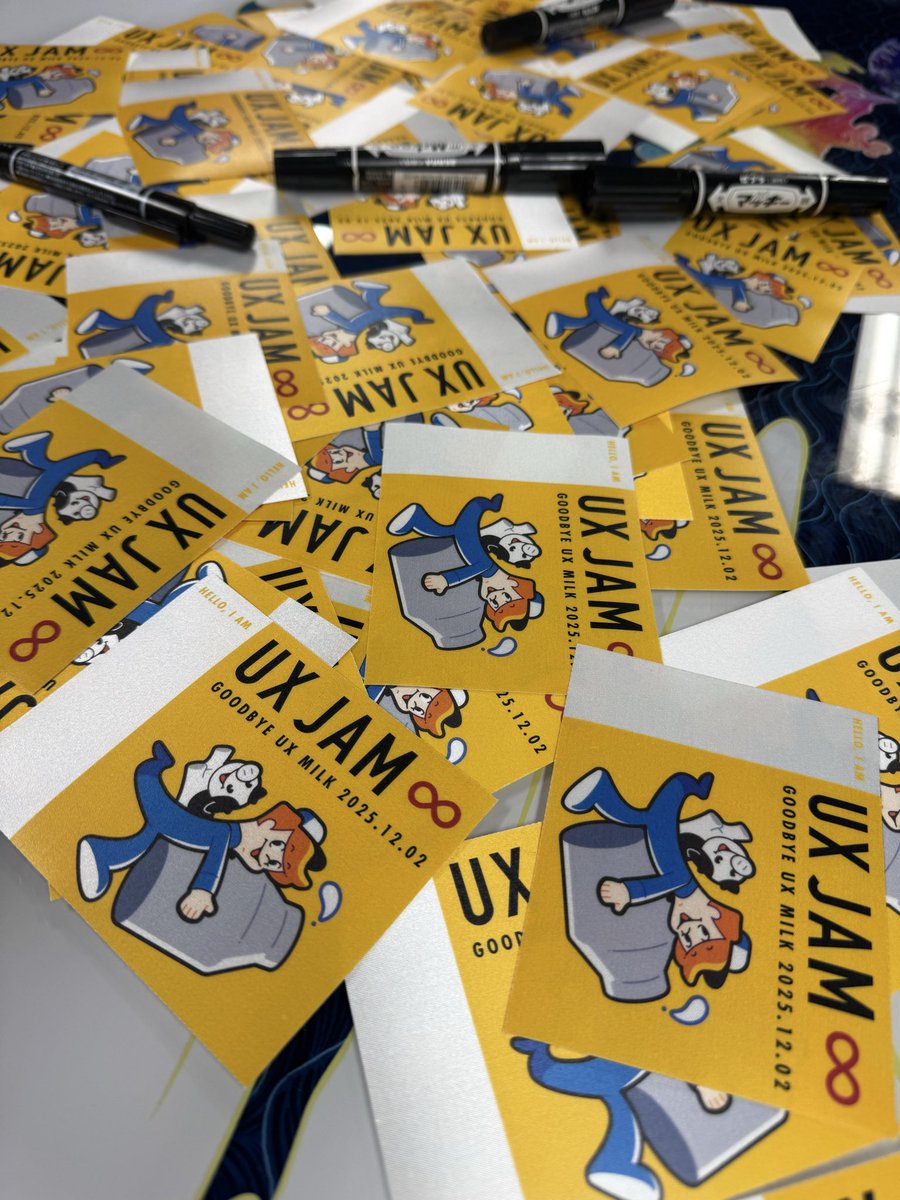 payatsun's tweet image. UX JAMに来たよ！たかが10年、されど10年。愛の溢れた素敵な締めくくりイベント👏
猛者デザイナーのみなさんが積み重ねてこられたキャリアや経験、歴史の話が聞けるのはアツい。

#uxjam_jp
