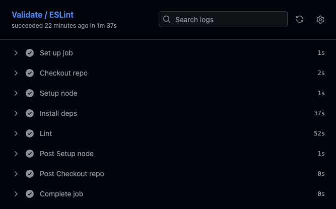 get_workspace's tweet photo. We just migrated part of our linting from @geteslint (left pic) to @OxcProject  (right pic). The impact on our CI was immediate: the lint job dropped from ~8 minutes to ~1.

Faster checks mean faster shipping. We’ll keep tightening the feedback loop across the pipeline https://t.co/PvKhoffH2B